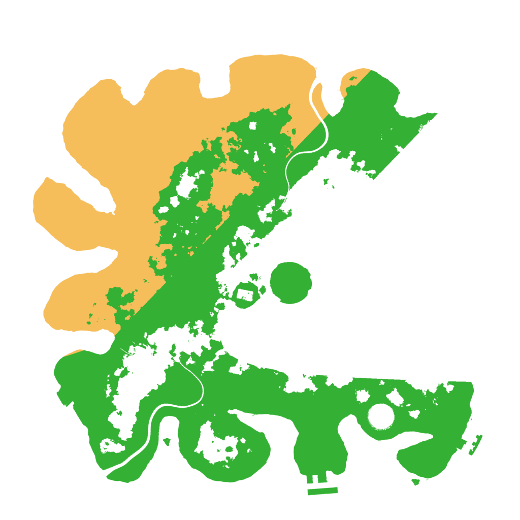 Biome Rust Map: Procedural Map, Size: 3500, Seed: 329408382