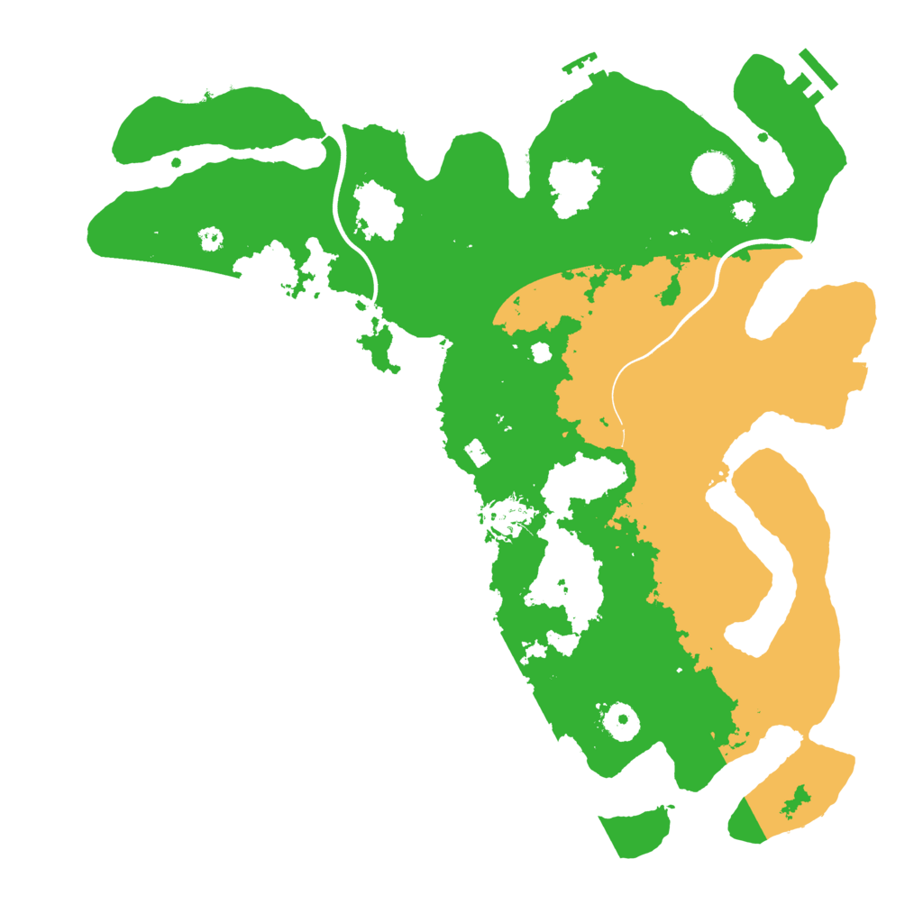 Biome Rust Map: Procedural Map, Size: 3800, Seed: 18510