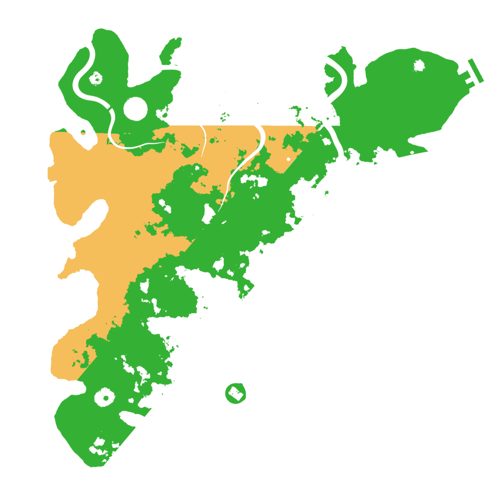 Biome Rust Map: Procedural Map, Size: 3950, Seed: 25533858