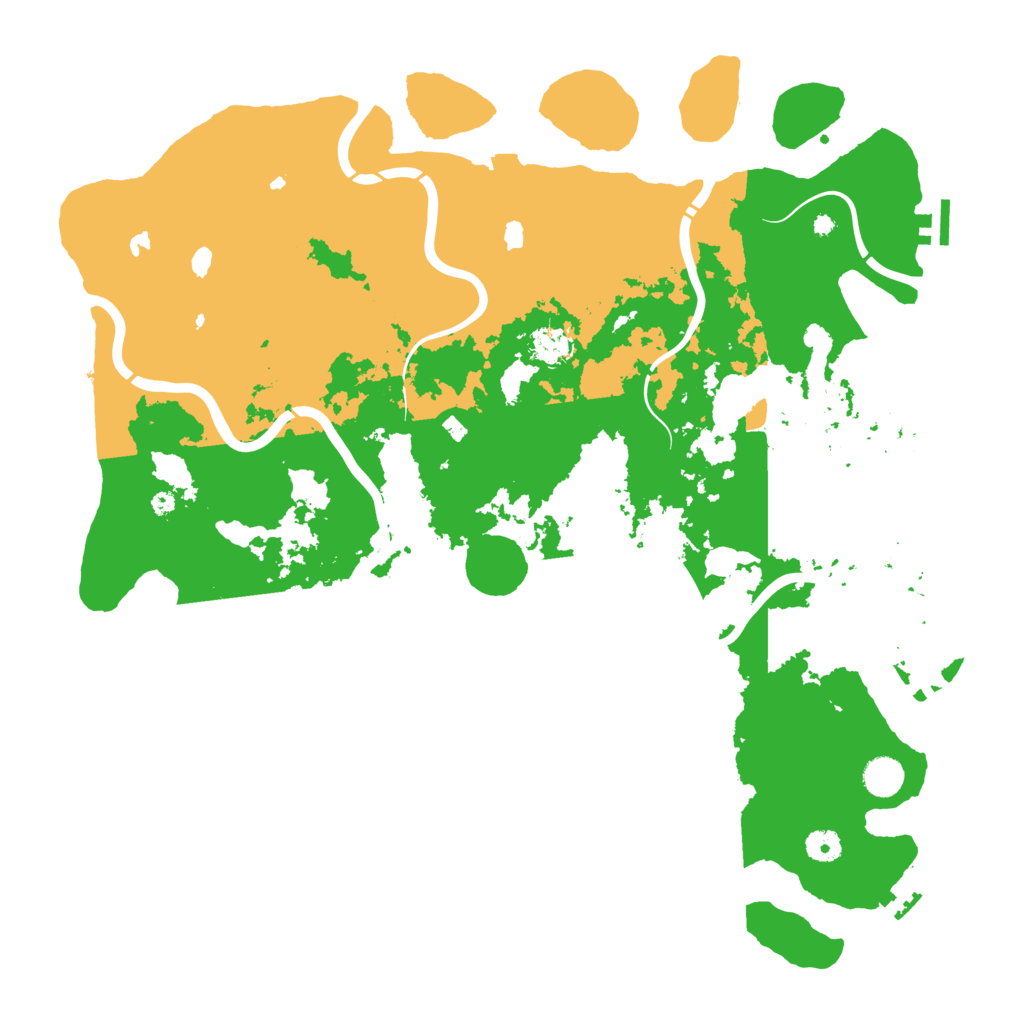 Biome Rust Map: Procedural Map, Size: 4500, Seed: 4325