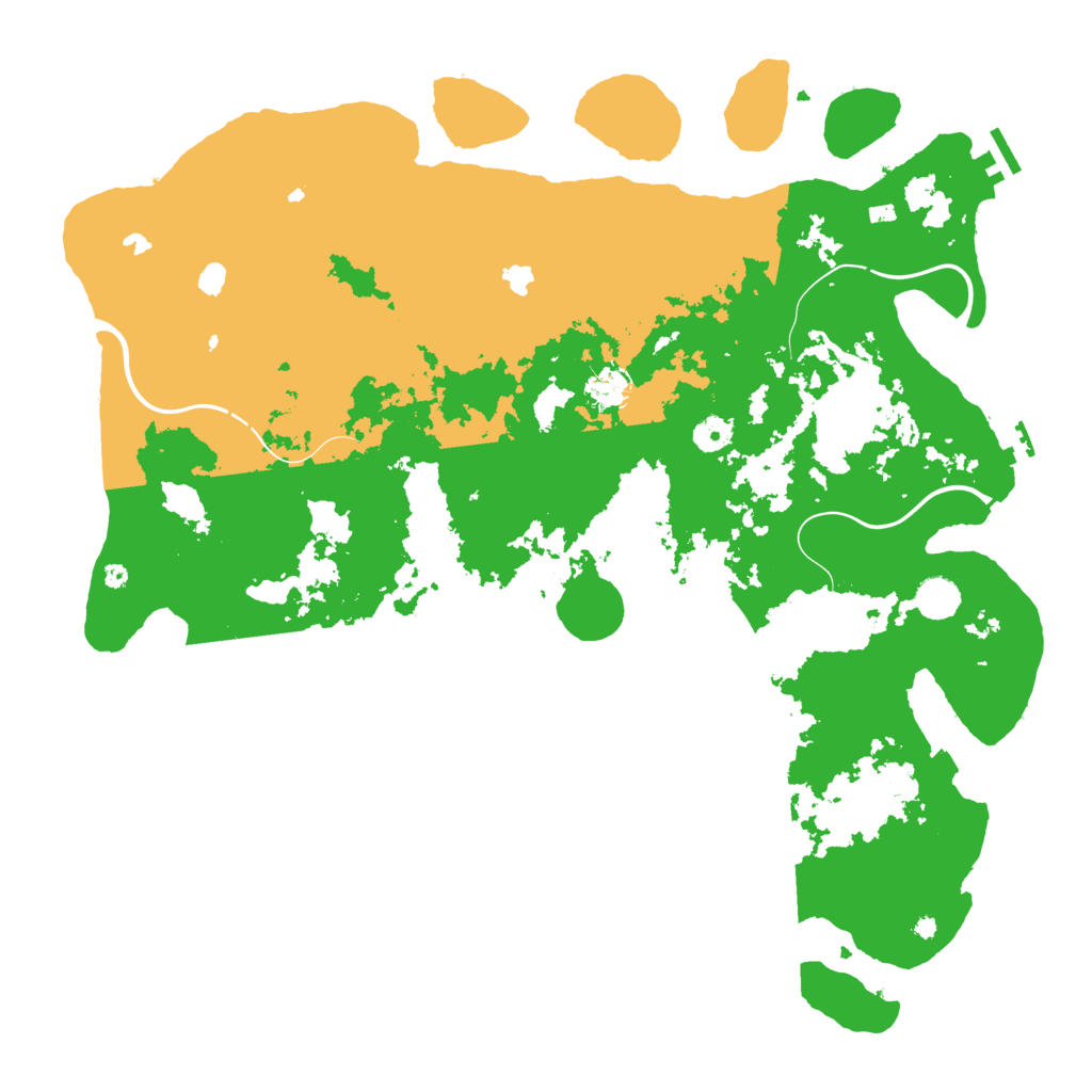 Biome Rust Map: Procedural Map, Size: 4500, Seed: 4325