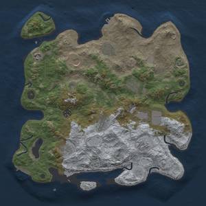 Thumbnail Rust Map: Procedural Map, Size: 3750, Seed: 977673098, 18 Monuments