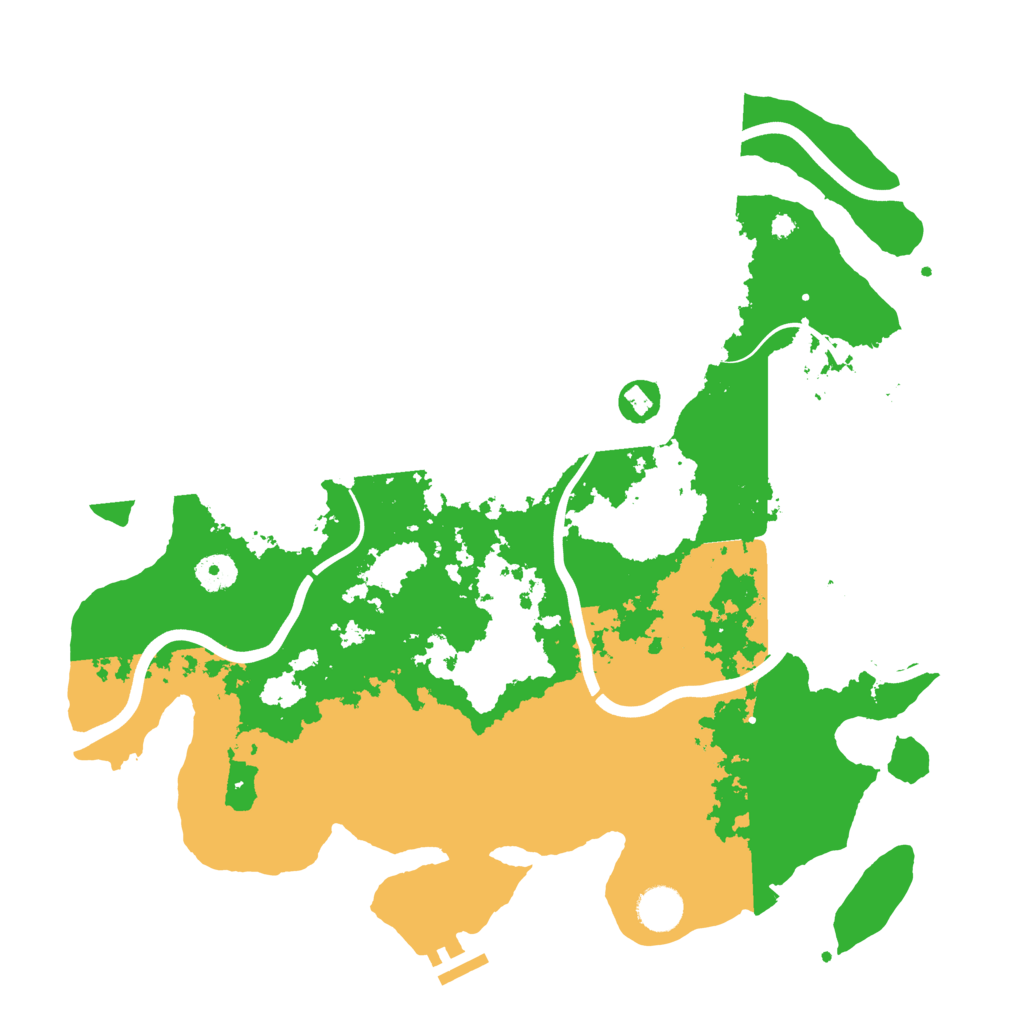 Biome Rust Map: Procedural Map, Size: 3950, Seed: 27986976