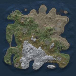 Thumbnail Rust Map: Procedural Map, Size: 3750, Seed: 1992869543, 18 Monuments