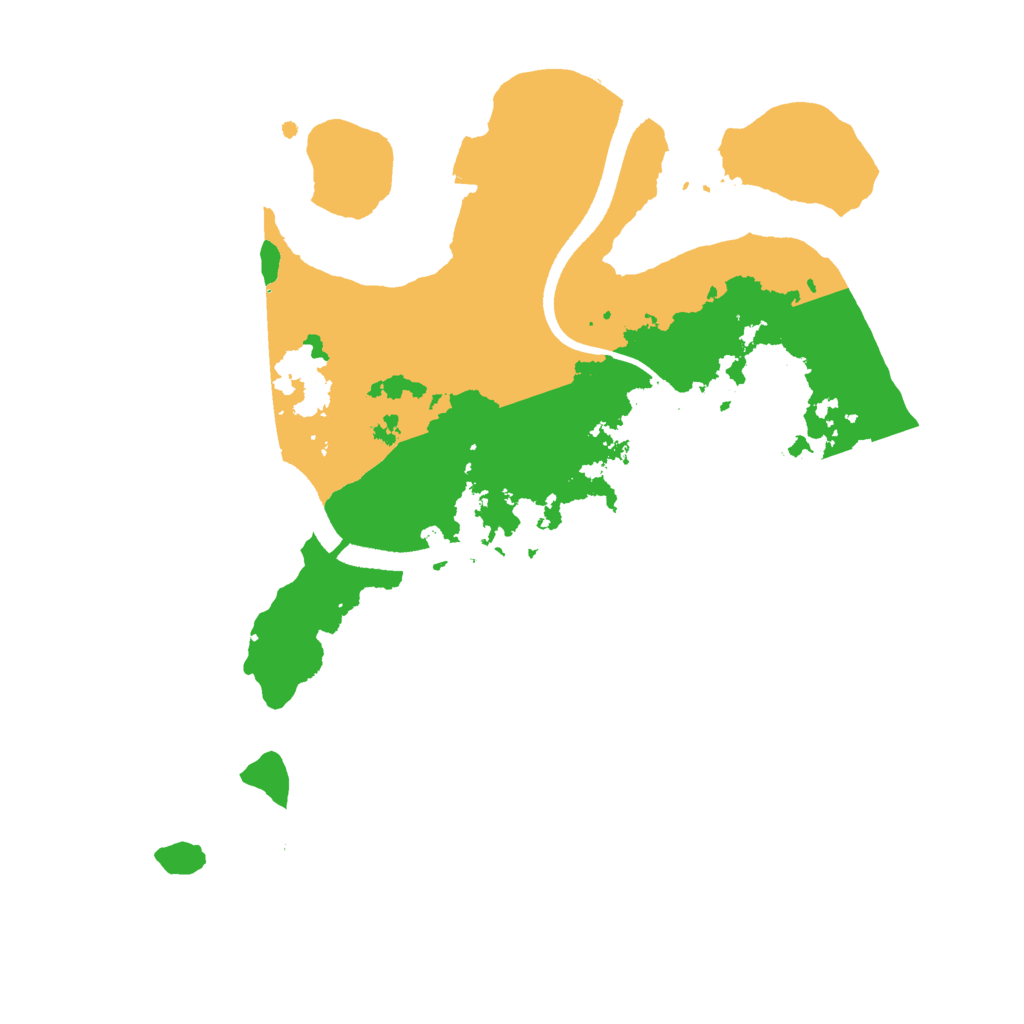 Biome Rust Map: Procedural Map, Size: 2500, Seed: 28880