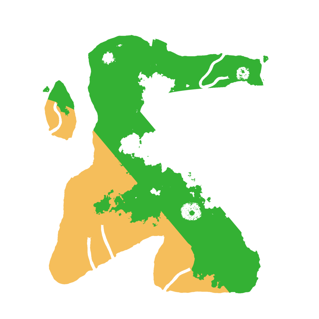 Biome Rust Map: Procedural Map, Size: 2500, Seed: 171053