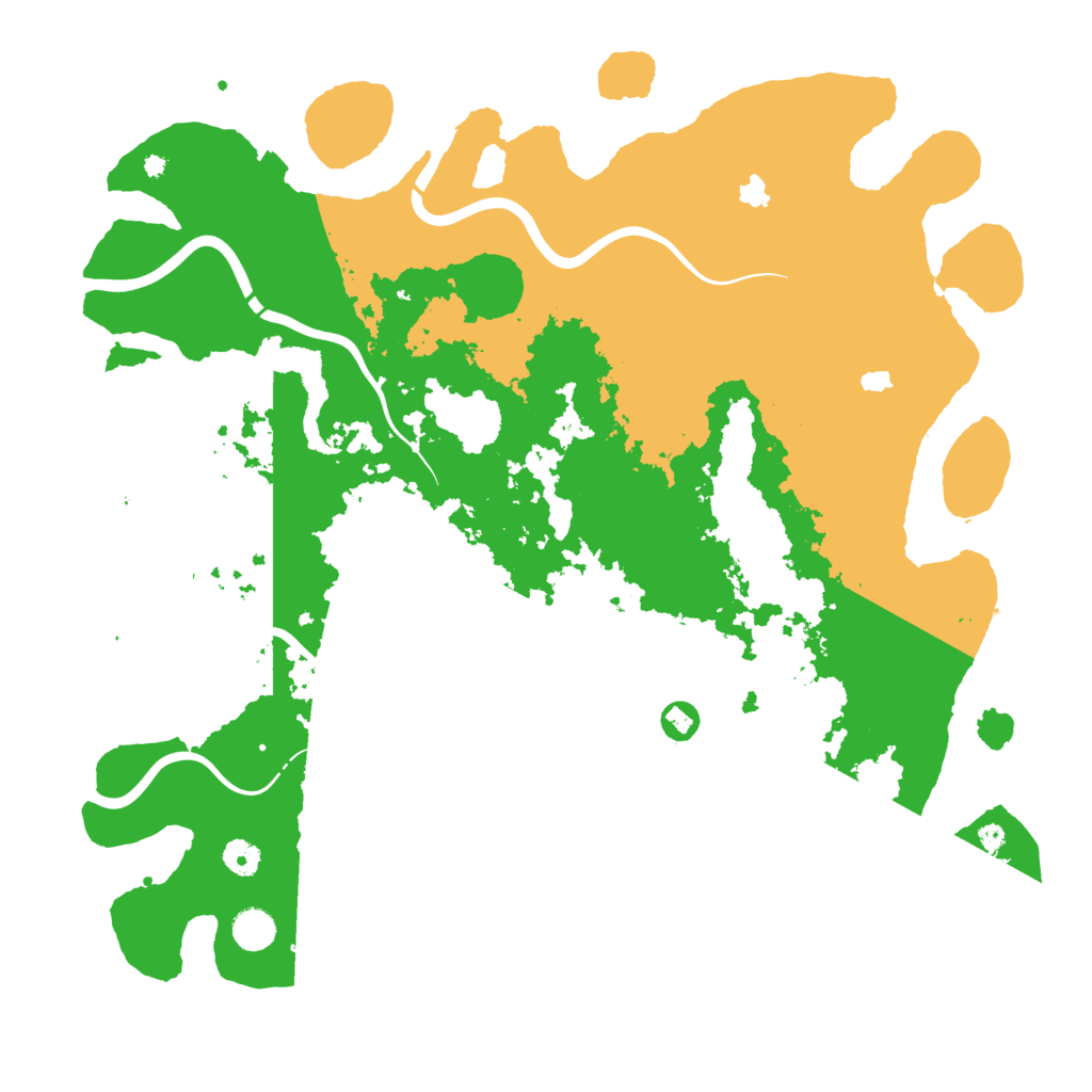 Biome Rust Map: Procedural Map, Size: 4500, Seed: 153739996