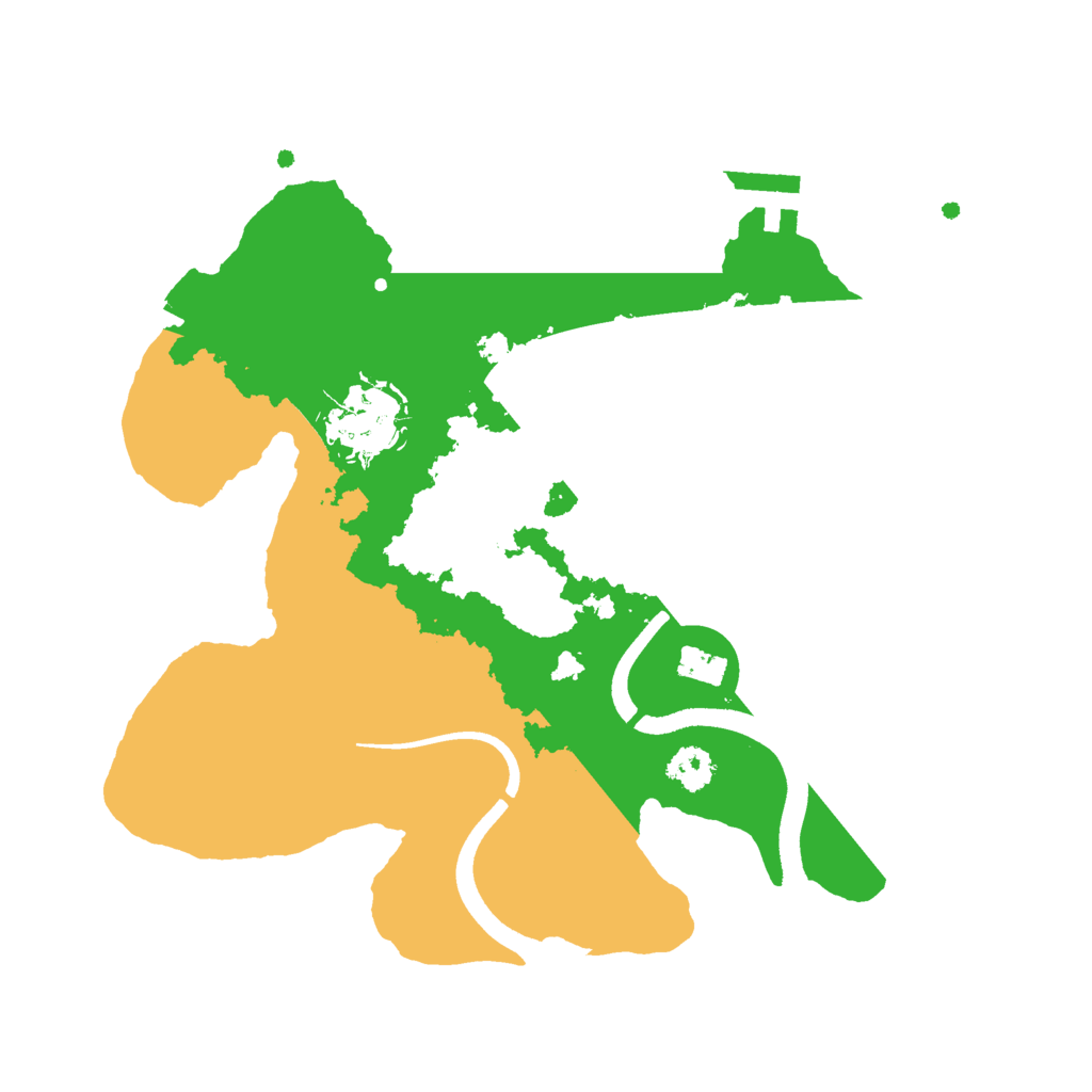Biome Rust Map: Procedural Map, Size: 2500, Seed: 245680251