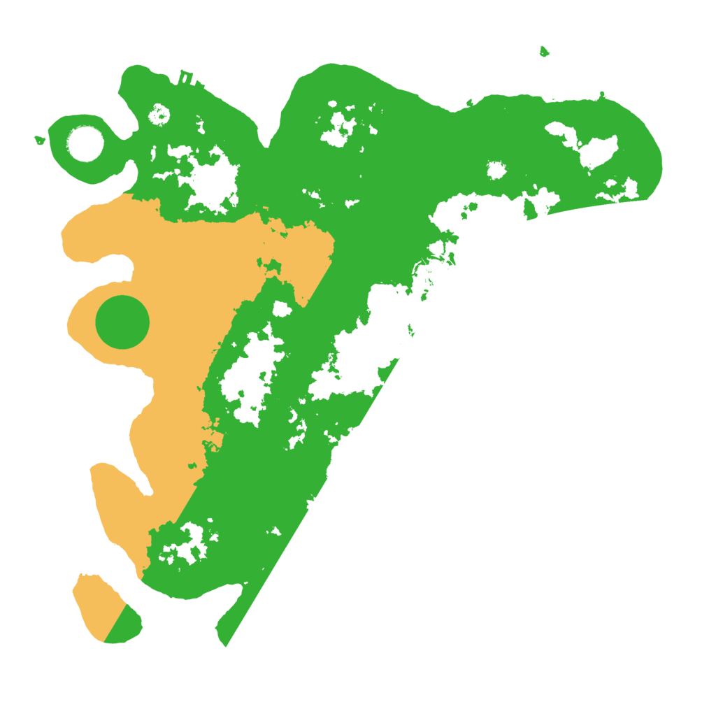 Biome Rust Map: Procedural Map, Size: 3500, Seed: 66409983
