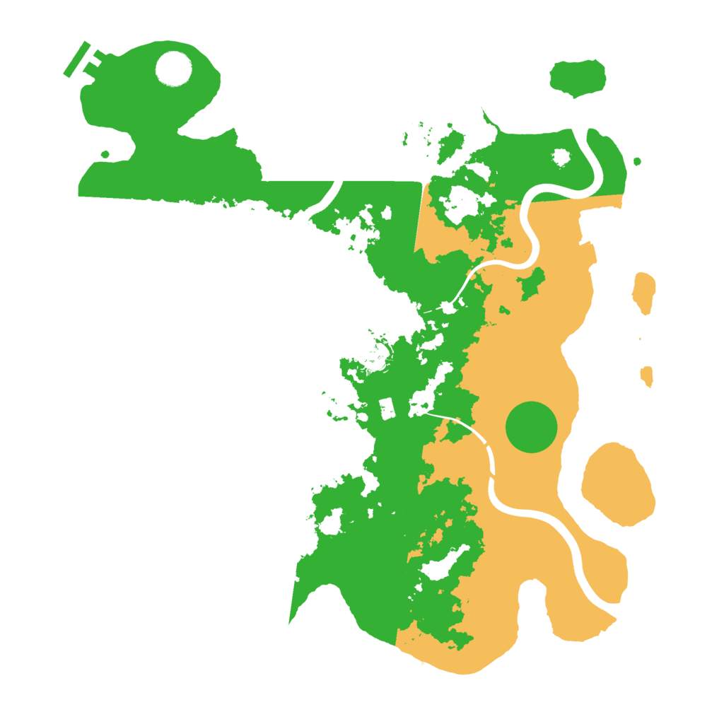 Biome Rust Map: Procedural Map, Size: 3700, Seed: 6174224