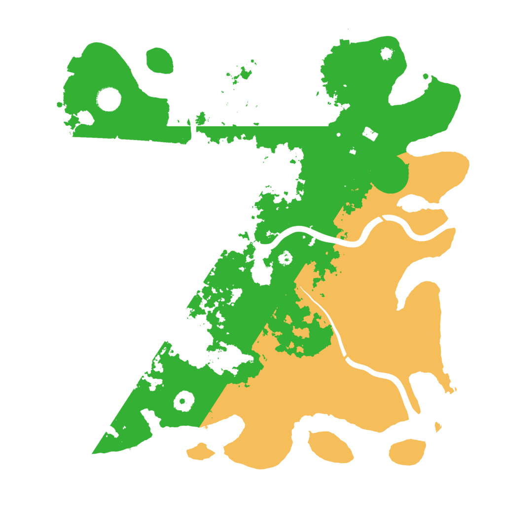 Biome Rust Map: Procedural Map, Size: 3700, Seed: 929411212