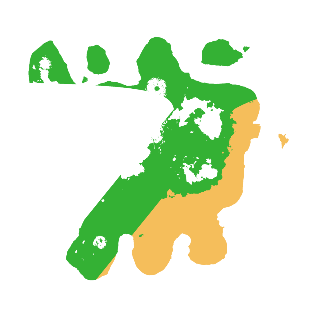 Biome Rust Map: Procedural Map, Size: 2500, Seed: 610291368
