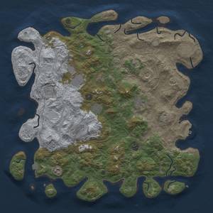 Thumbnail Rust Map: Procedural Map, Size: 4500, Seed: 749086381, 18 Monuments