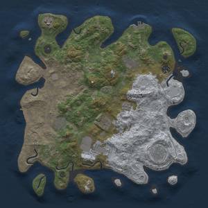 Thumbnail Rust Map: Procedural Map, Size: 3700, Seed: 1865871553, 17 Monuments