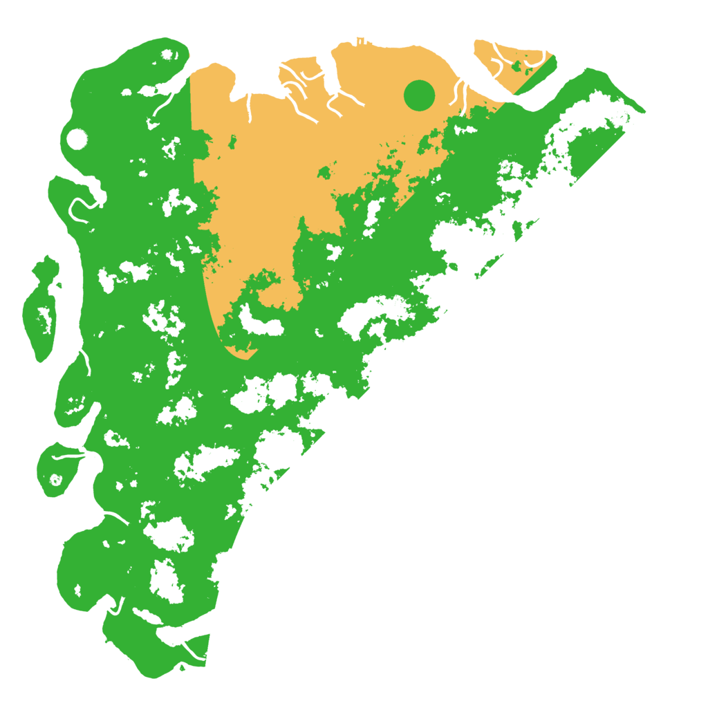 Biome Rust Map: Procedural Map, Size: 6000, Seed: 56325593