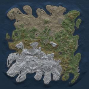 Thumbnail Rust Map: Procedural Map, Size: 4250, Seed: 438011948, 18 Monuments