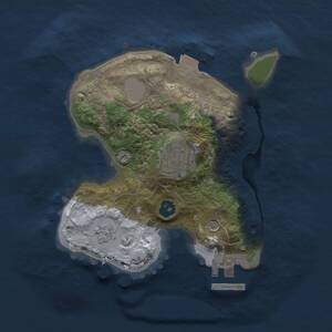 Thumbnail Rust Map: Procedural Map, Size: 2000, Seed: 594798589, 5 Monuments