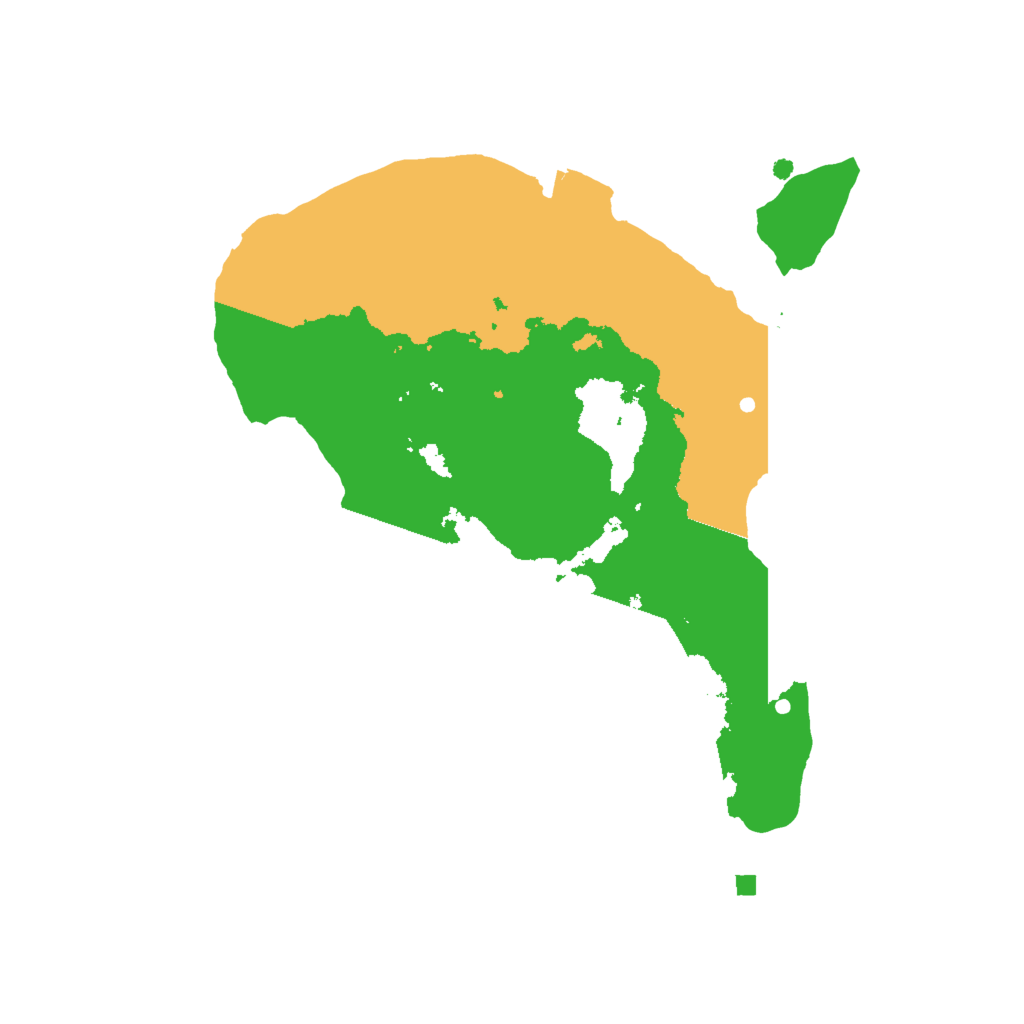 Biome Rust Map: Procedural Map, Size: 2000, Seed: 594798589