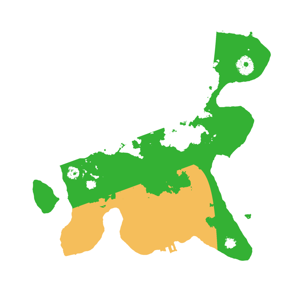 Biome Rust Map: Procedural Map, Size: 2500, Seed: 81921883