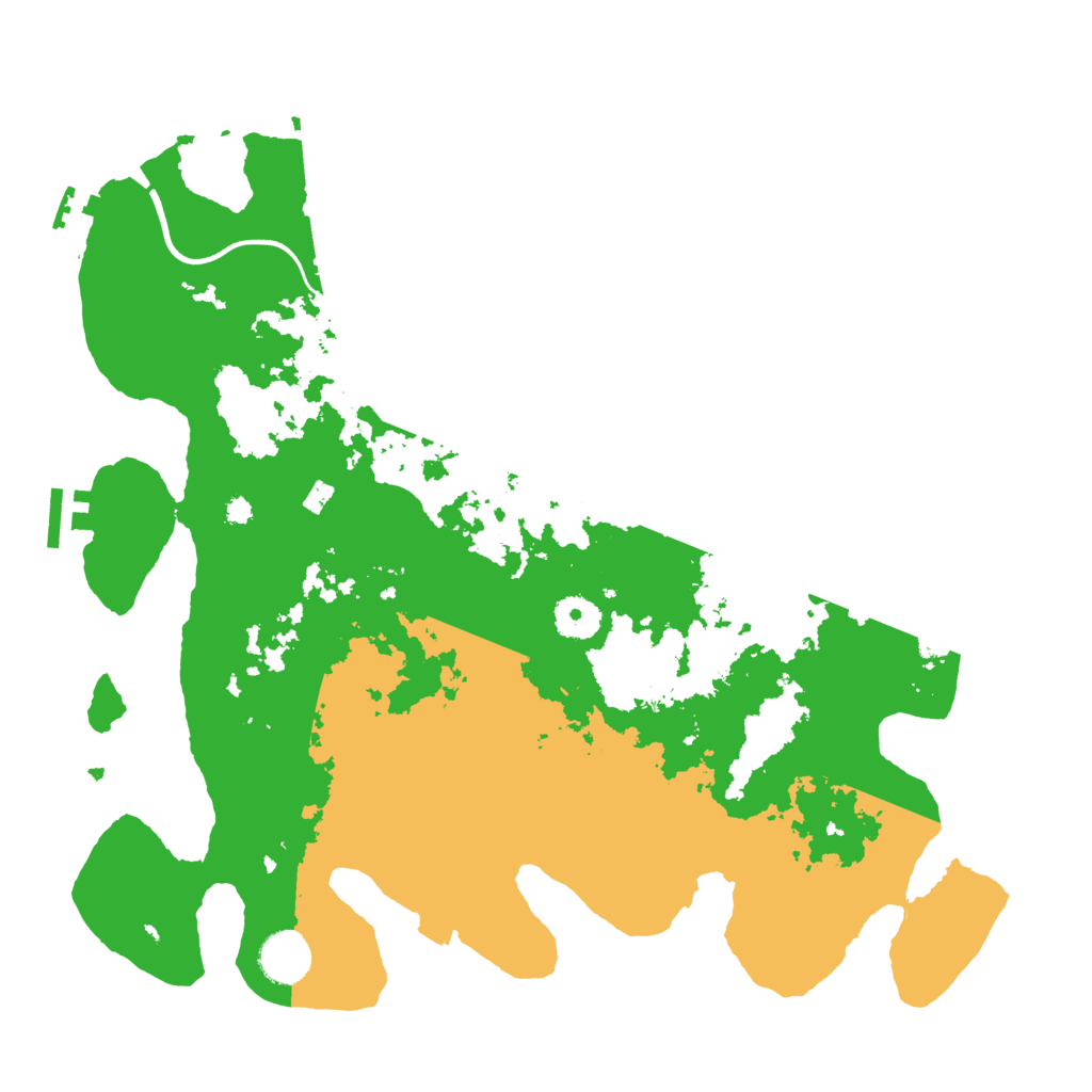 Biome Rust Map: Procedural Map, Size: 3700, Seed: 871533439