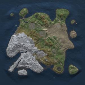 Thumbnail Rust Map: Procedural Map, Size: 3000, Seed: 923346967, 11 Monuments