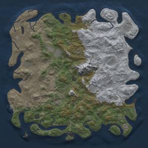 Thumbnail Rust Map: Procedural Map, Size: 5000, Seed: 10623, 19 Monuments