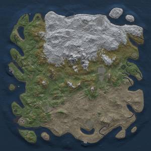 Thumbnail Rust Map: Procedural Map, Size: 5000, Seed: 227319826, 19 Monuments