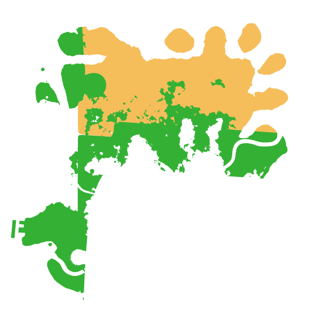 Biome Rust Map: Procedural Map, Size: 3500, Seed: 1134567881