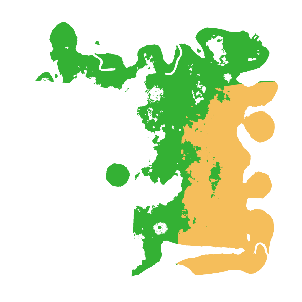 Biome Rust Map: Procedural Map, Size: 3500, Seed: 499393