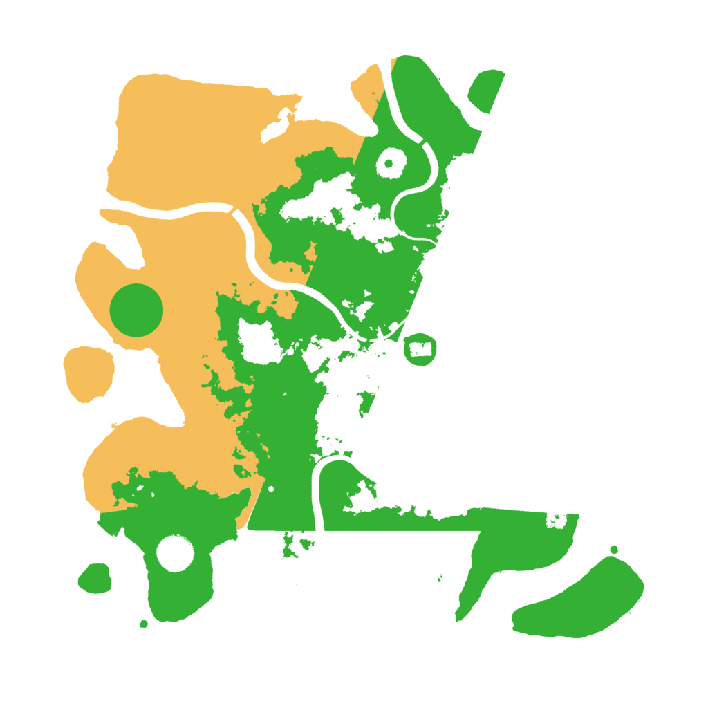 Biome Rust Map: Procedural Map, Size: 3500, Seed: 782114356