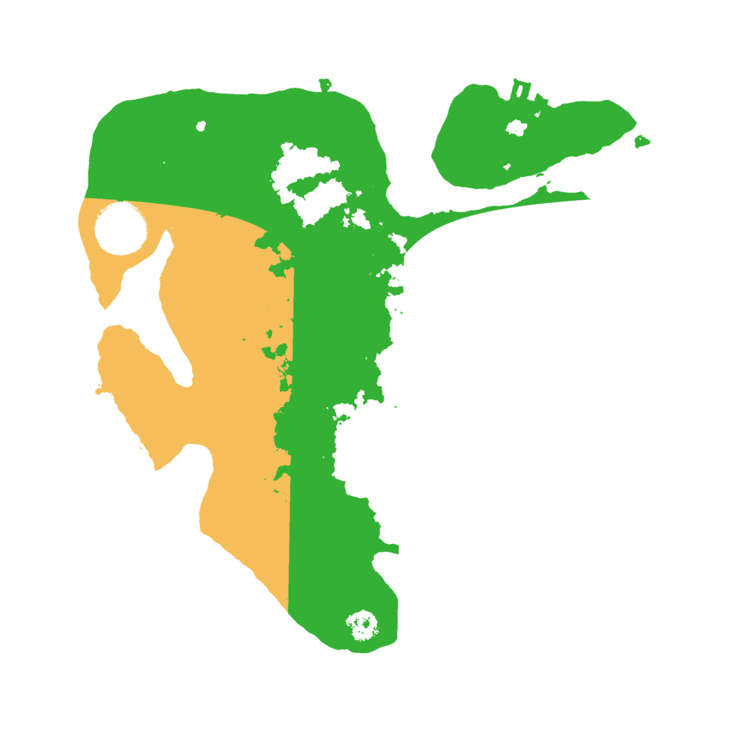 Biome Rust Map: Procedural Map, Size: 2500, Seed: 46708742