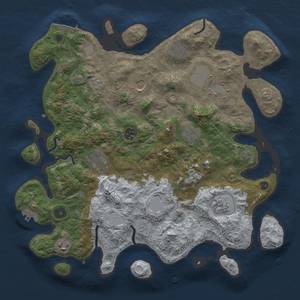 Thumbnail Rust Map: Procedural Map, Size: 3800, Seed: 15062023, 17 Monuments