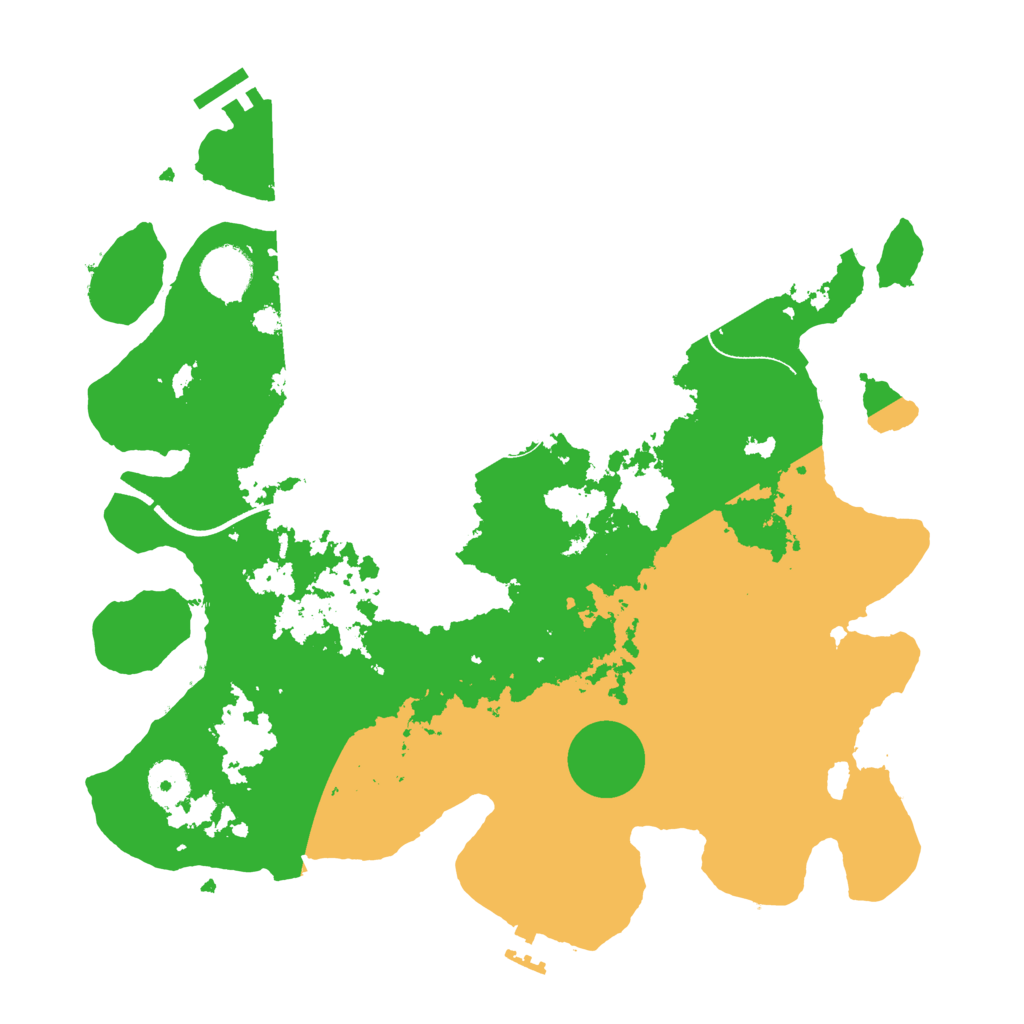 Biome Rust Map: Procedural Map, Size: 3500, Seed: 1961284874
