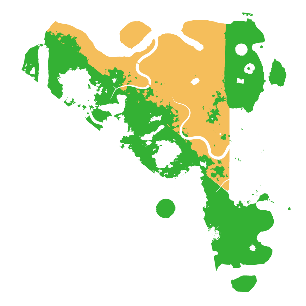 Biome Rust Map: Procedural Map, Size: 4444, Seed: 123555341