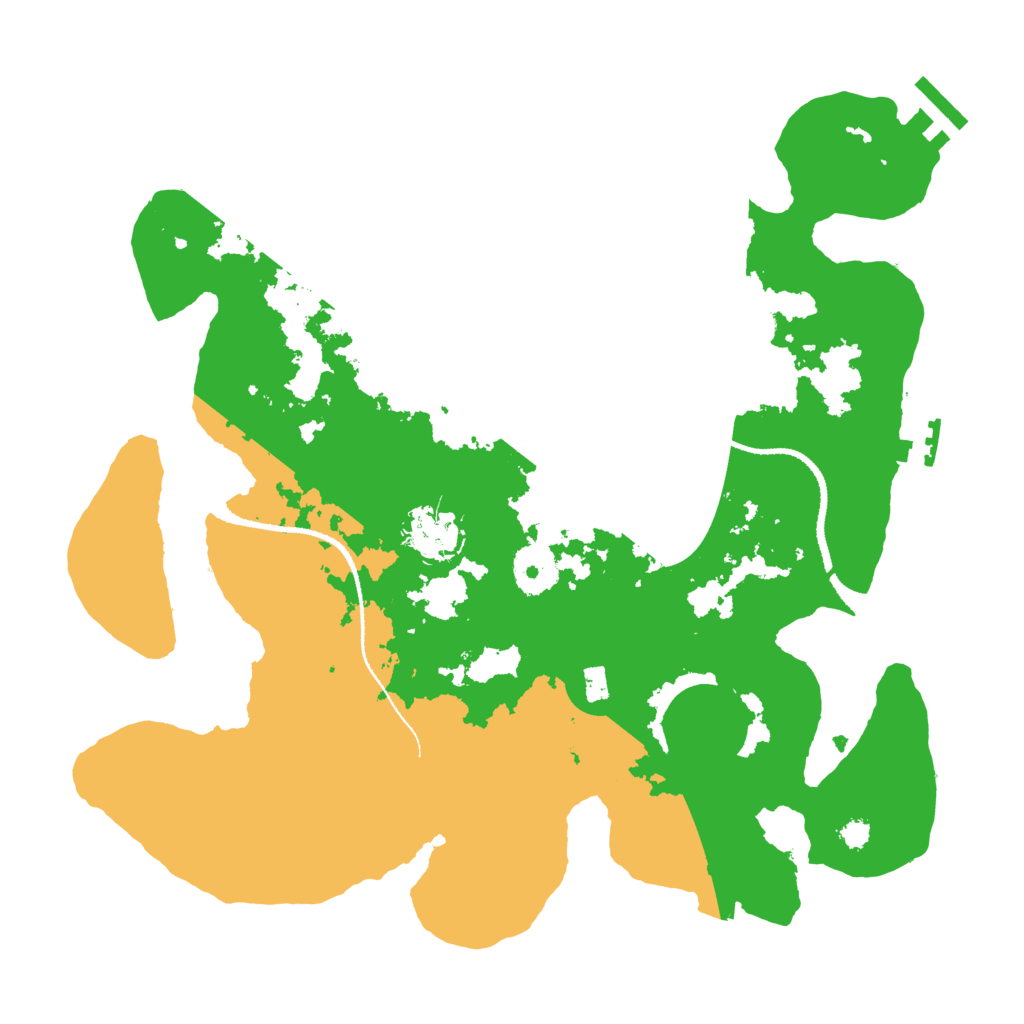 Biome Rust Map: Procedural Map, Size: 3222, Seed: 93281