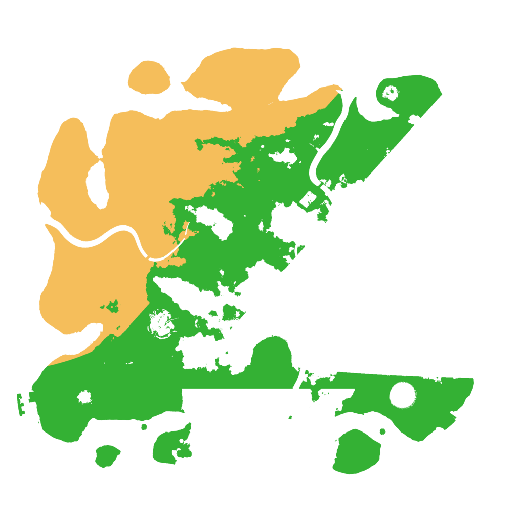 Biome Rust Map: Procedural Map, Size: 3500, Seed: 20230615