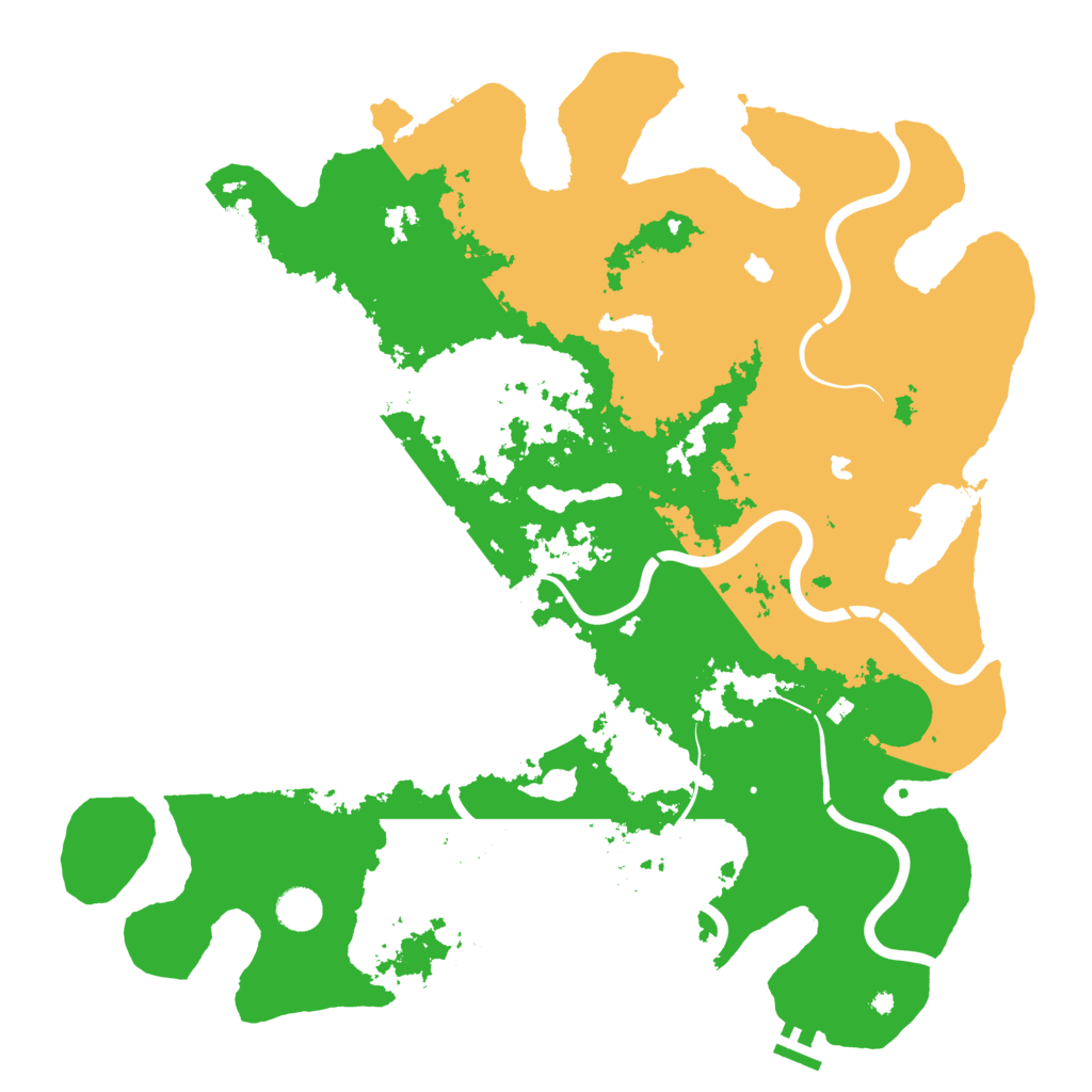 Biome Rust Map: Procedural Map, Size: 4500, Seed: 6574