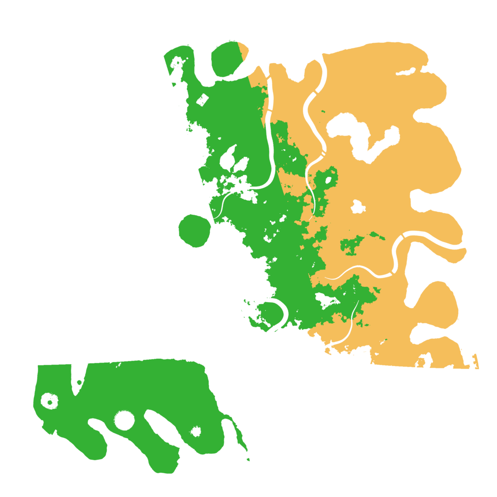 Biome Rust Map: Procedural Map, Size: 4400, Seed: 30769597
