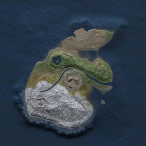 Thumbnail Rust Map: Procedural Map, Size: 1600, Seed: 2147483647, 2 Monuments