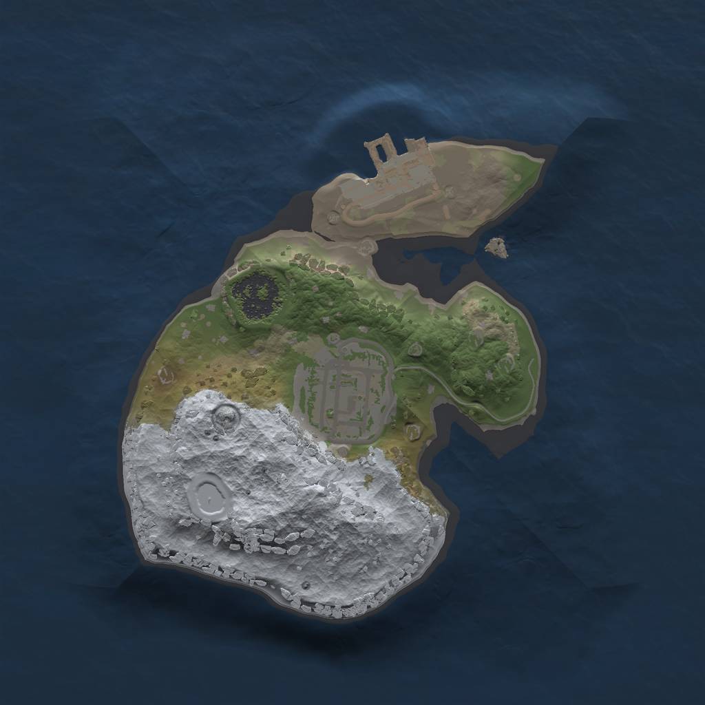 Rust Map: Procedural Map, Size: 1600, Seed: 2147483647, 5 Monuments