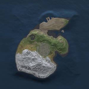 Thumbnail Rust Map: Procedural Map, Size: 1600, Seed: 2147483647, 5 Monuments