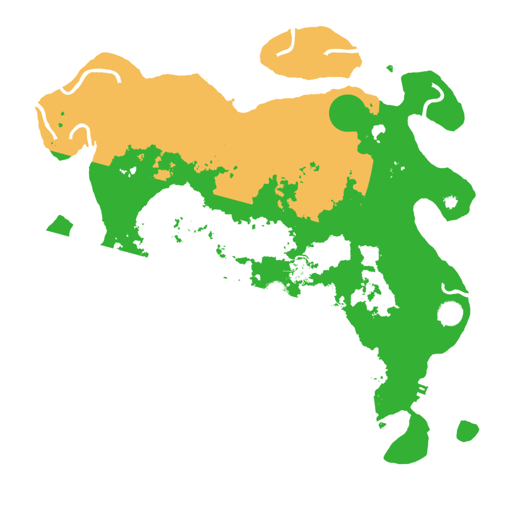 Biome Rust Map: Procedural Map, Size: 3700, Seed: 70499236