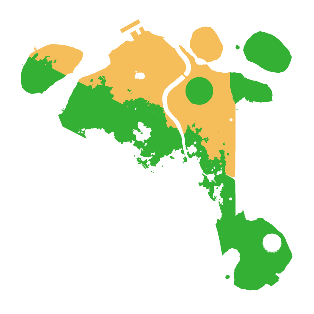 Biome Rust Map: Procedural Map, Size: 3000, Seed: 853704437