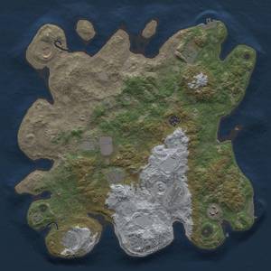 Thumbnail Rust Map: Procedural Map, Size: 3750, Seed: 75902336, 18 Monuments