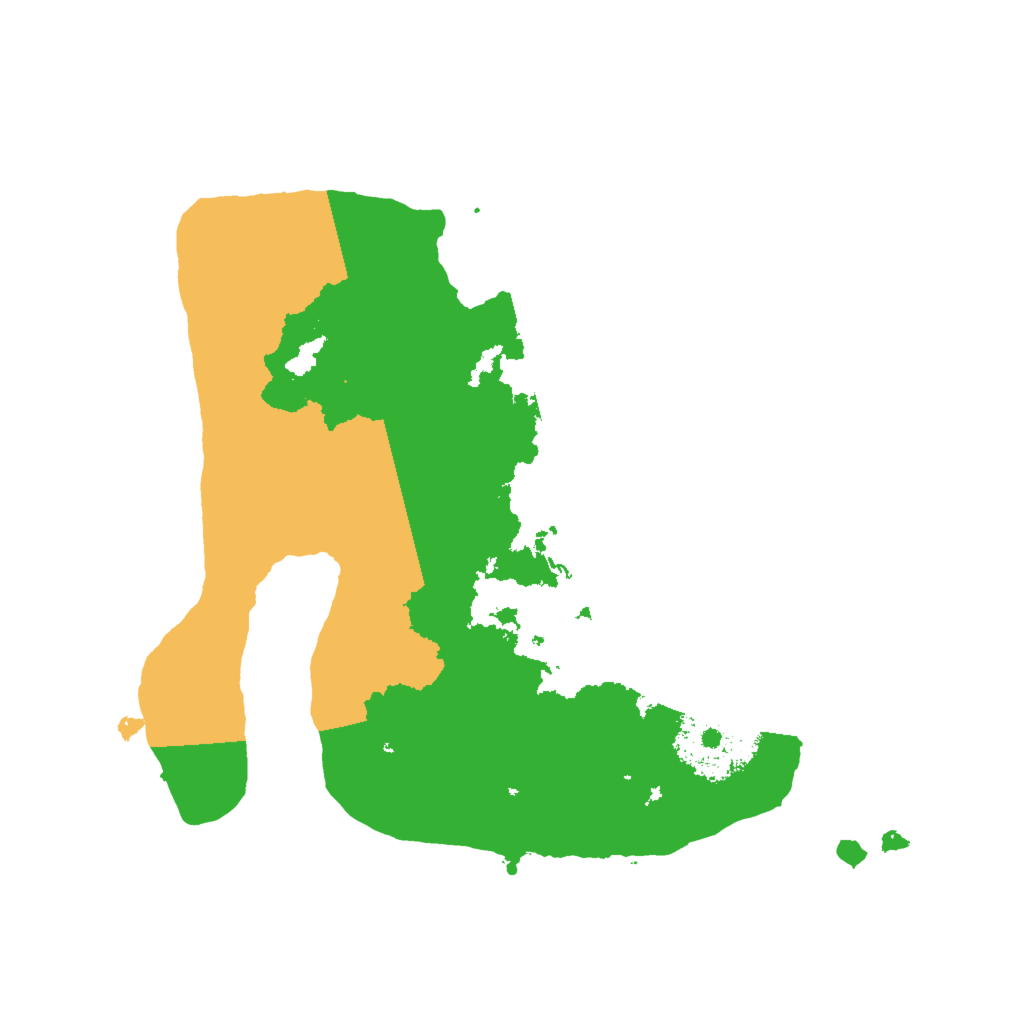 Biome Rust Map: Procedural Map, Size: 2000, Seed: 1424168694