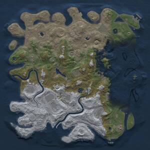Thumbnail Rust Map: Procedural Map, Size: 4500, Seed: 1999215834, 17 Monuments