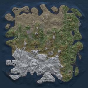 Thumbnail Rust Map: Procedural Map, Size: 4500, Seed: 1999215834, 18 Monuments