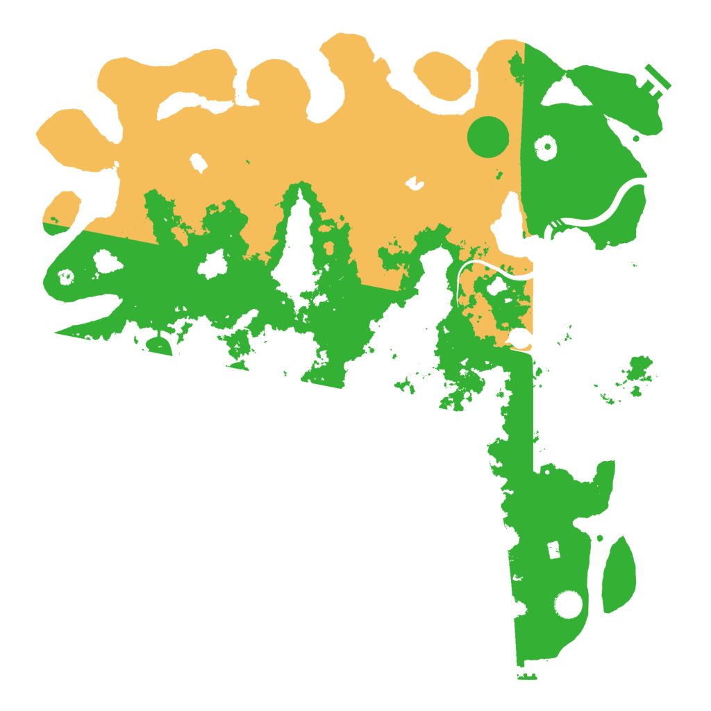 Biome Rust Map: Procedural Map, Size: 4500, Seed: 1999215834