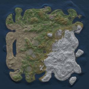 Thumbnail Rust Map: Procedural Map, Size: 4250, Seed: 50428354, 19 Monuments