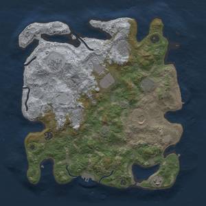 Thumbnail Rust Map: Procedural Map, Size: 3500, Seed: 1506, 16 Monuments